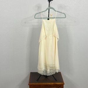 BCBG Backless Lace Dress Strappy Mini